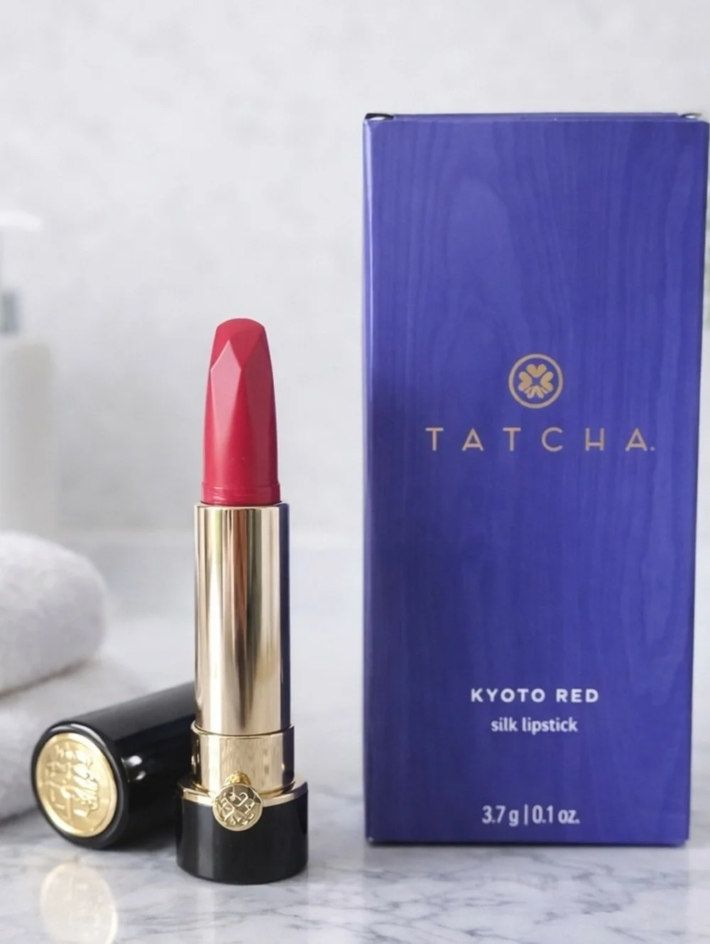 💄Tatcha Kyoto Red Silk Lipstick | Luxury Japanese Lip Color 3.7g